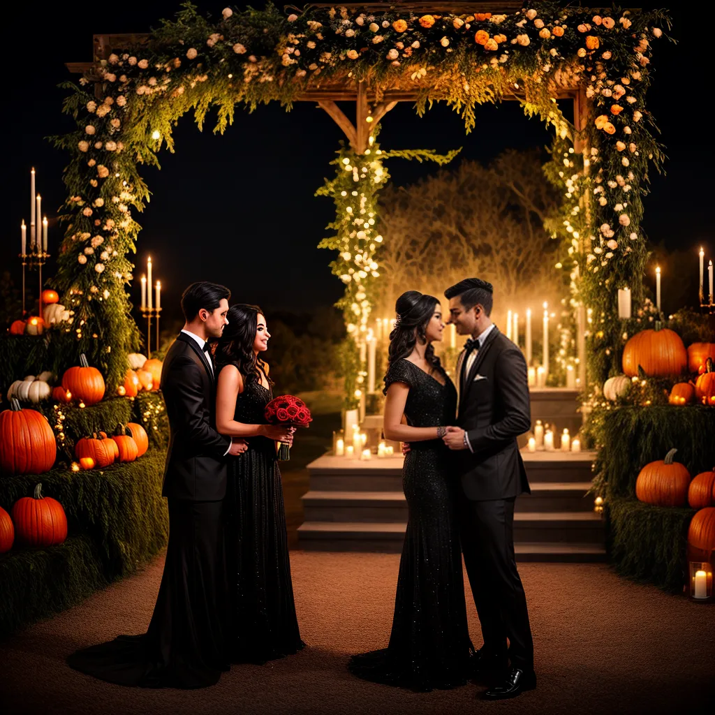 casamento gotico altar luar assustador
