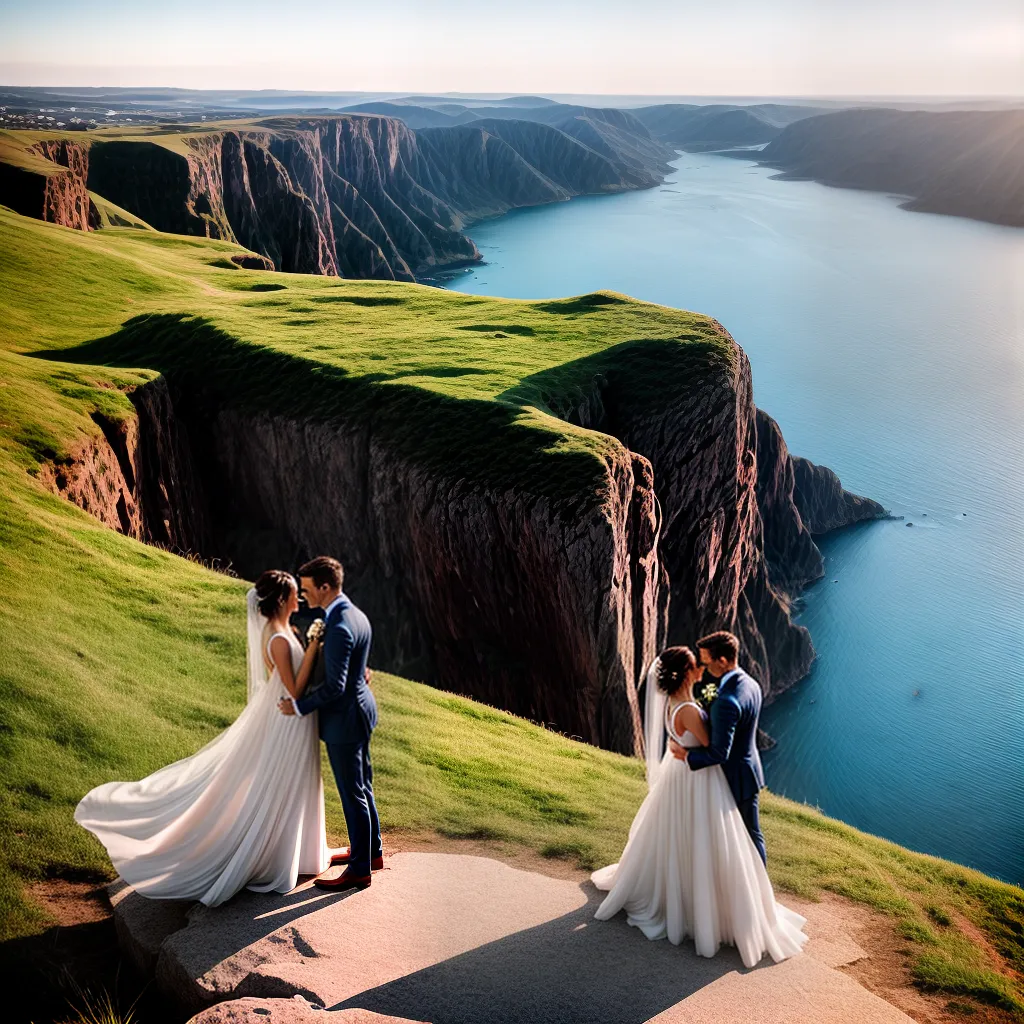 casal penhasco por do sol casamento 1