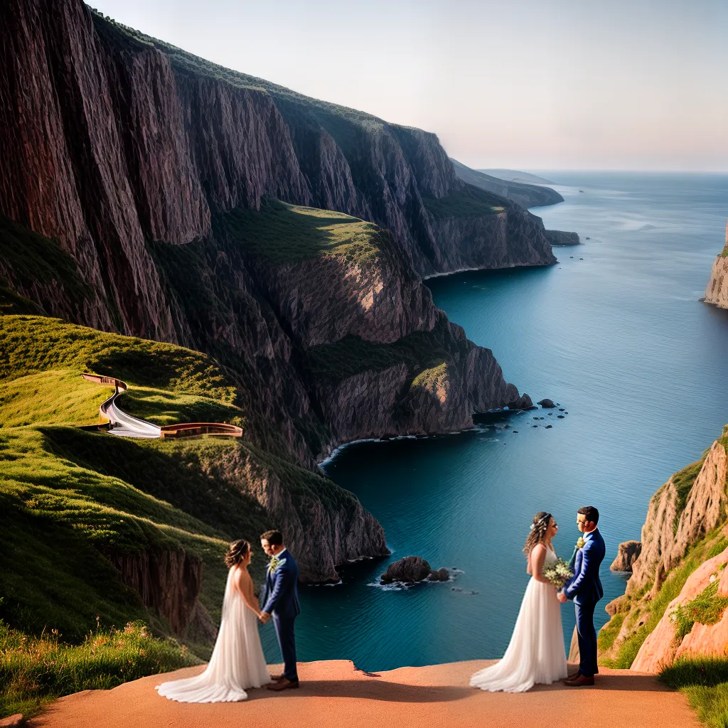 casal cliff por do sol elopecasamento