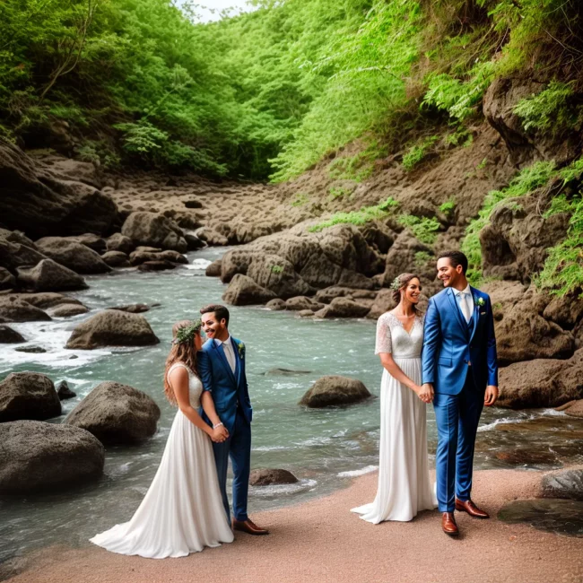 casal praia natureza sustentavel casamento