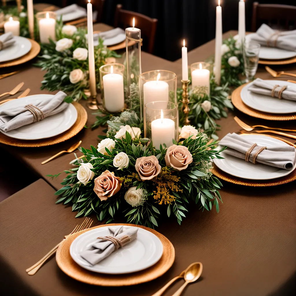 mesa micro casamento floral velas