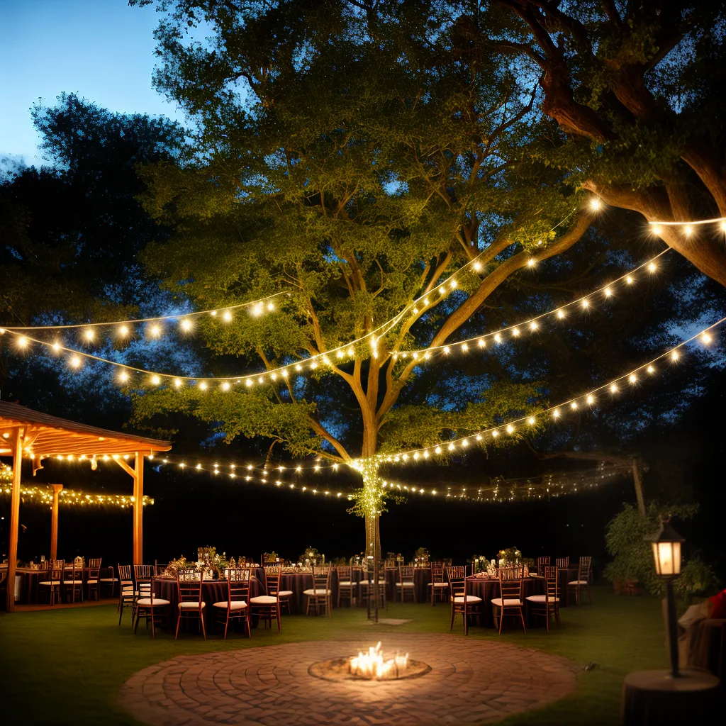 casamento ao ar livre luzes fadas micro