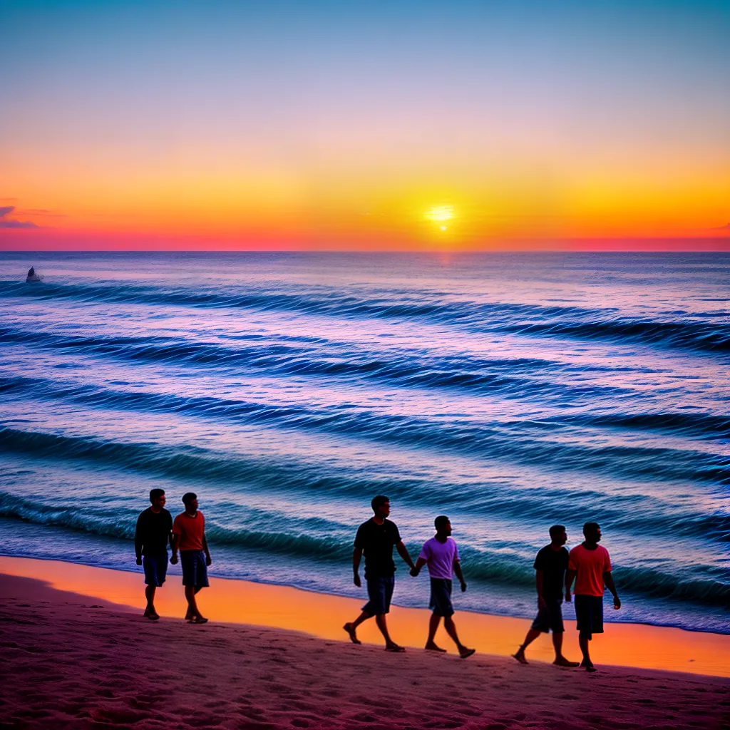 por do sol praia casal mesmo