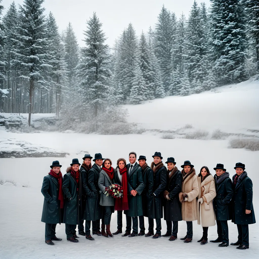 casamento inverno convidados neve 1