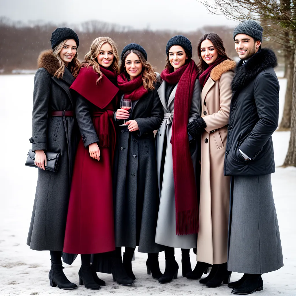 casamento inverno convidados elegantes neve
