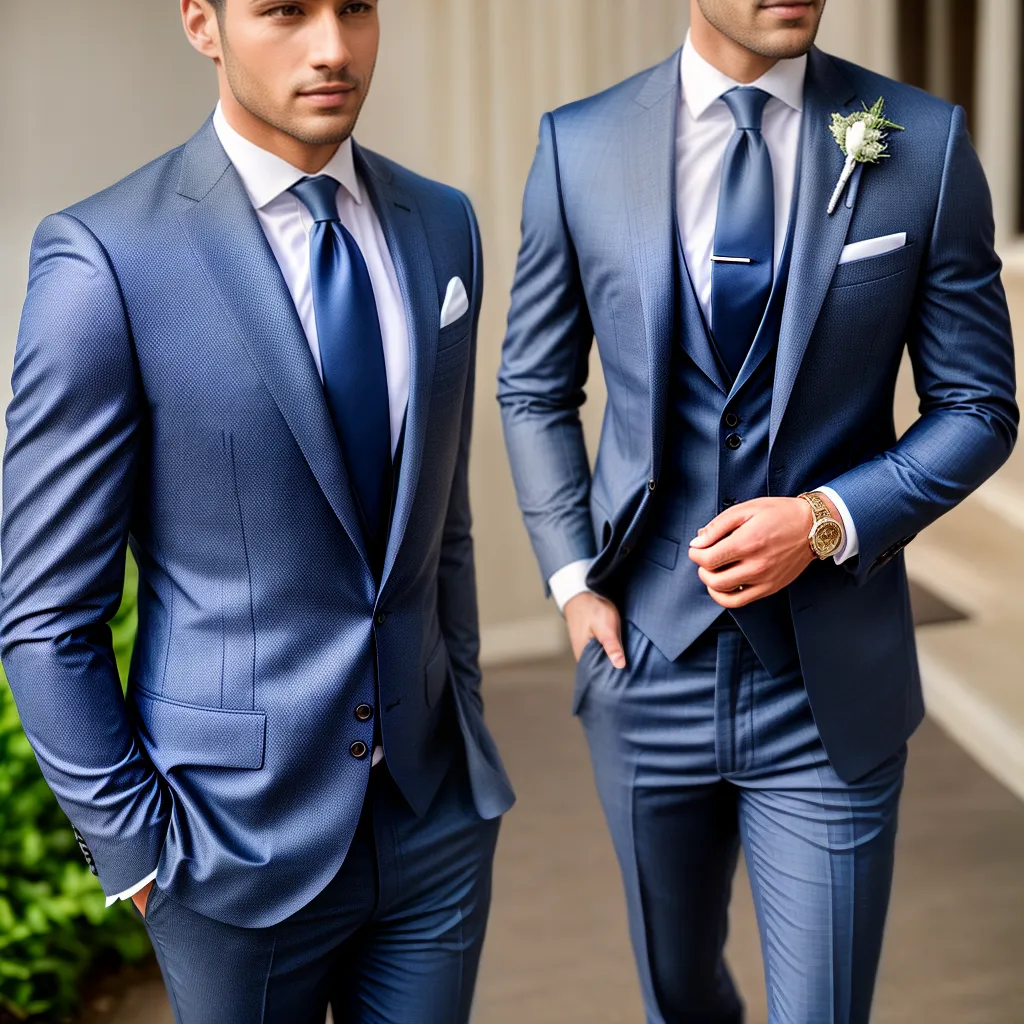 noivo elegante terno azul marinho