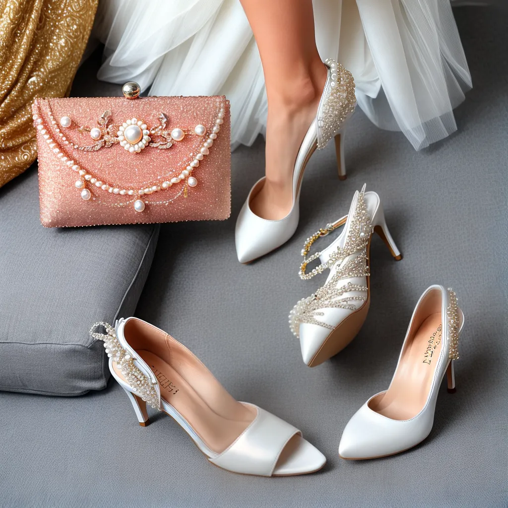 acessorios casamento clutch perolas salto