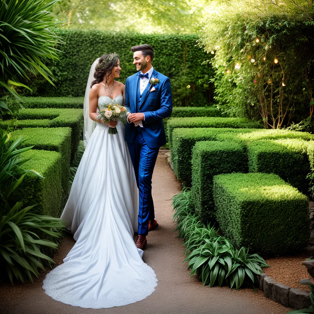 casamento conto de fadas noivos jardim