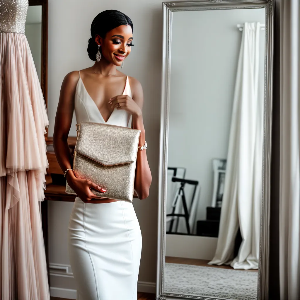 mulher estilosa vestido acessorios casamento