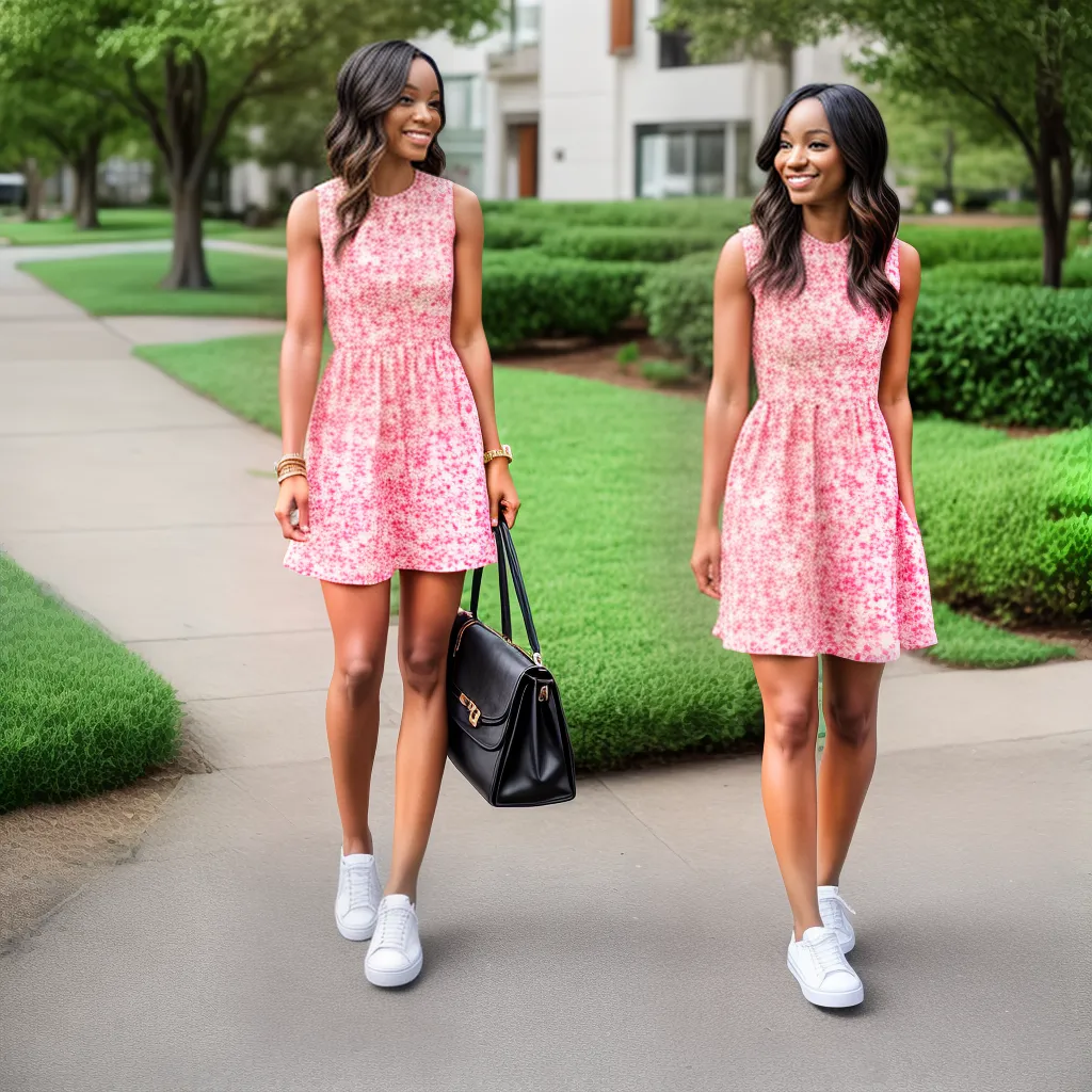 mulher vestido floral casual versatil