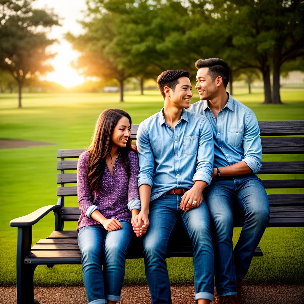 casal amor park bench por do sol