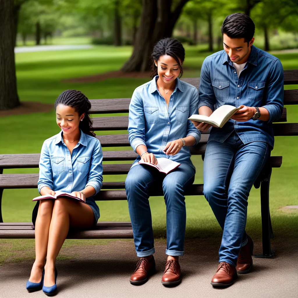casal parque leitura esboco