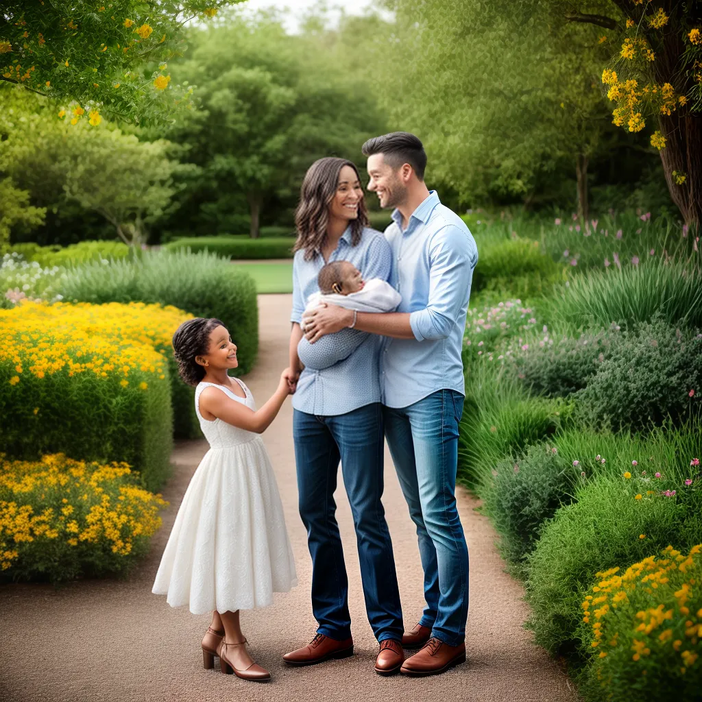 casal jardim flores bebe