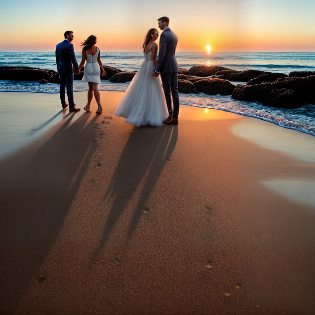 casal por do sol praia sorrisos familia