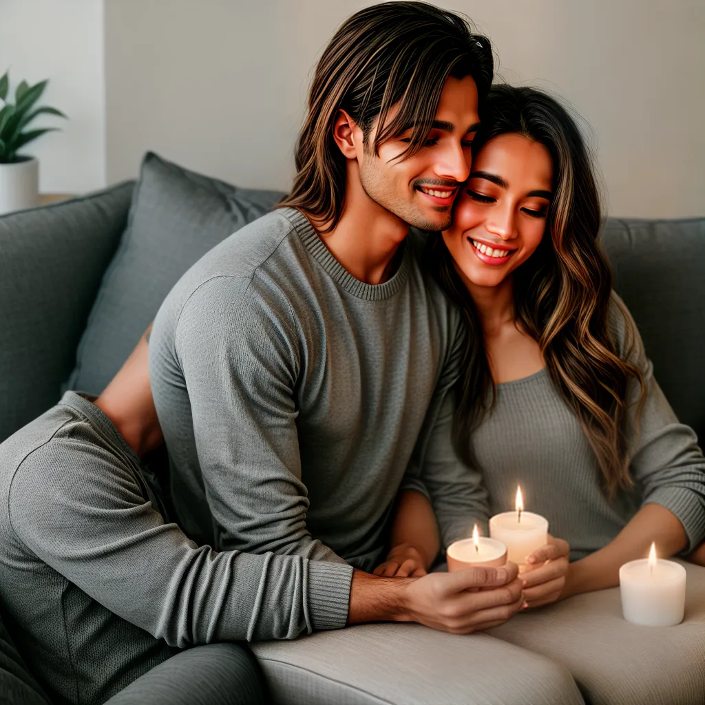 casal conversa sofa romantico
