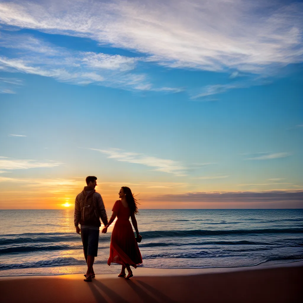 casal amor praia por do sol 2