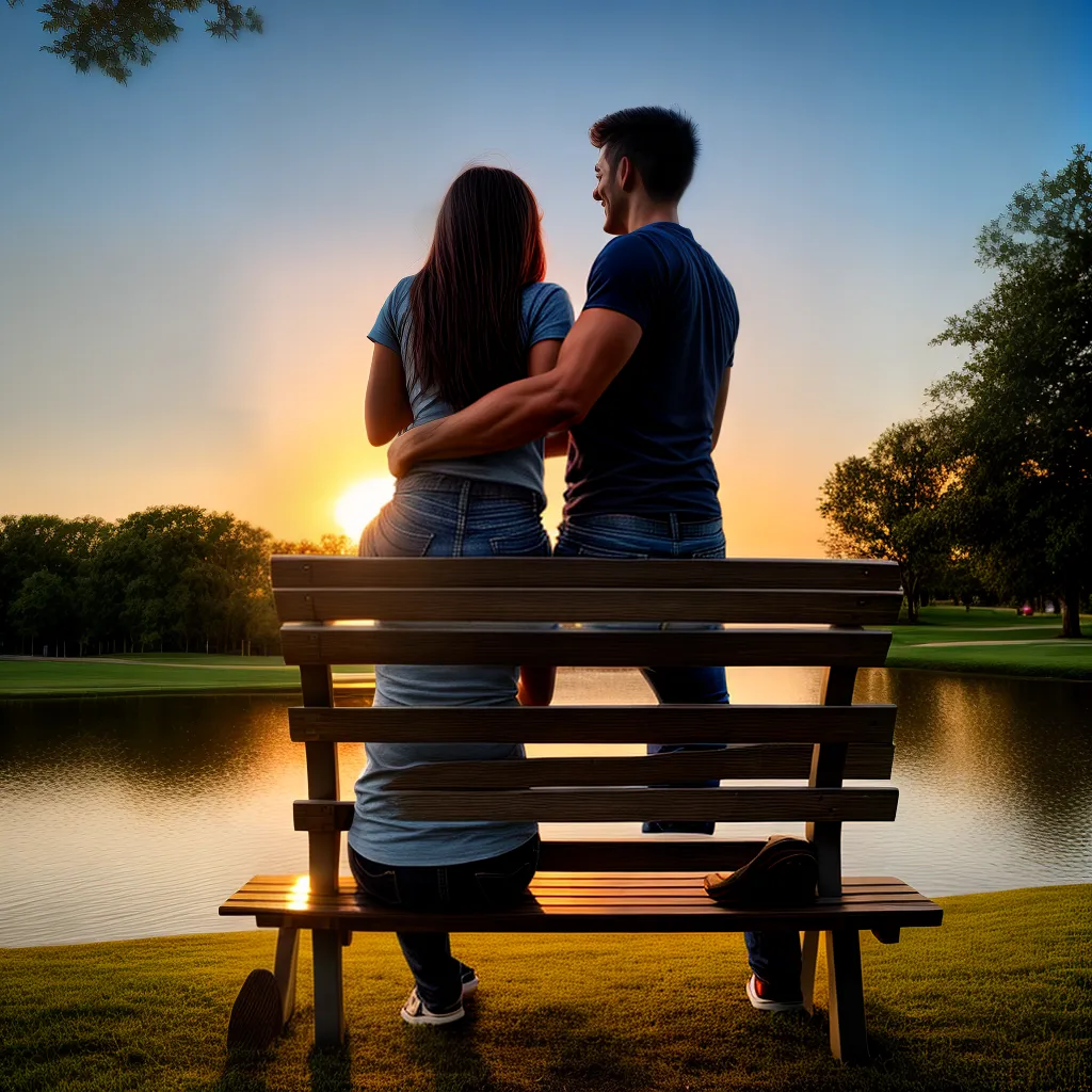 casal sorriso por do sol terapia