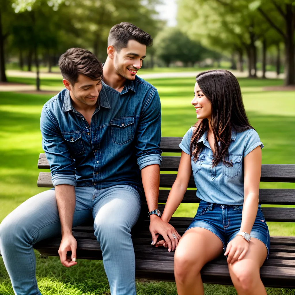 casal conversa banco parque sol 2
