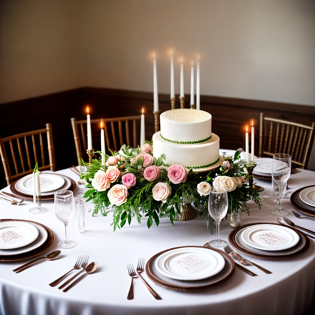 mesa decorada flores rosa branco bolo aniversario