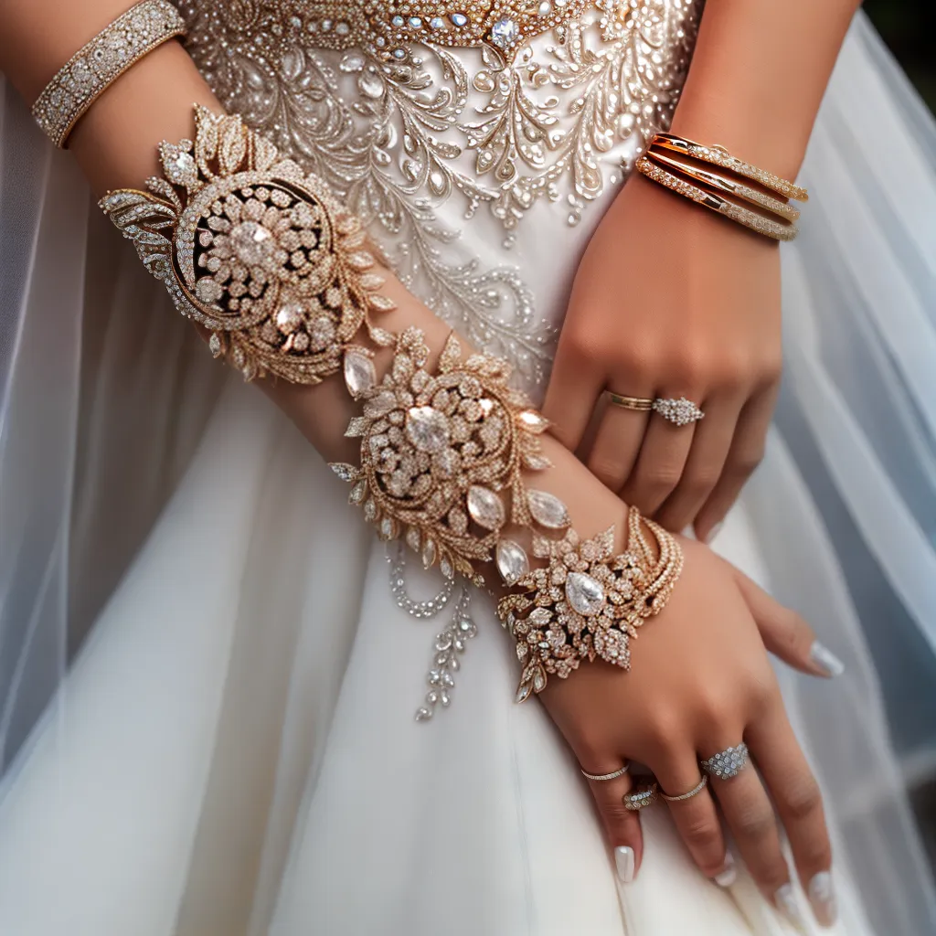 bracelete diamante noiva elegante