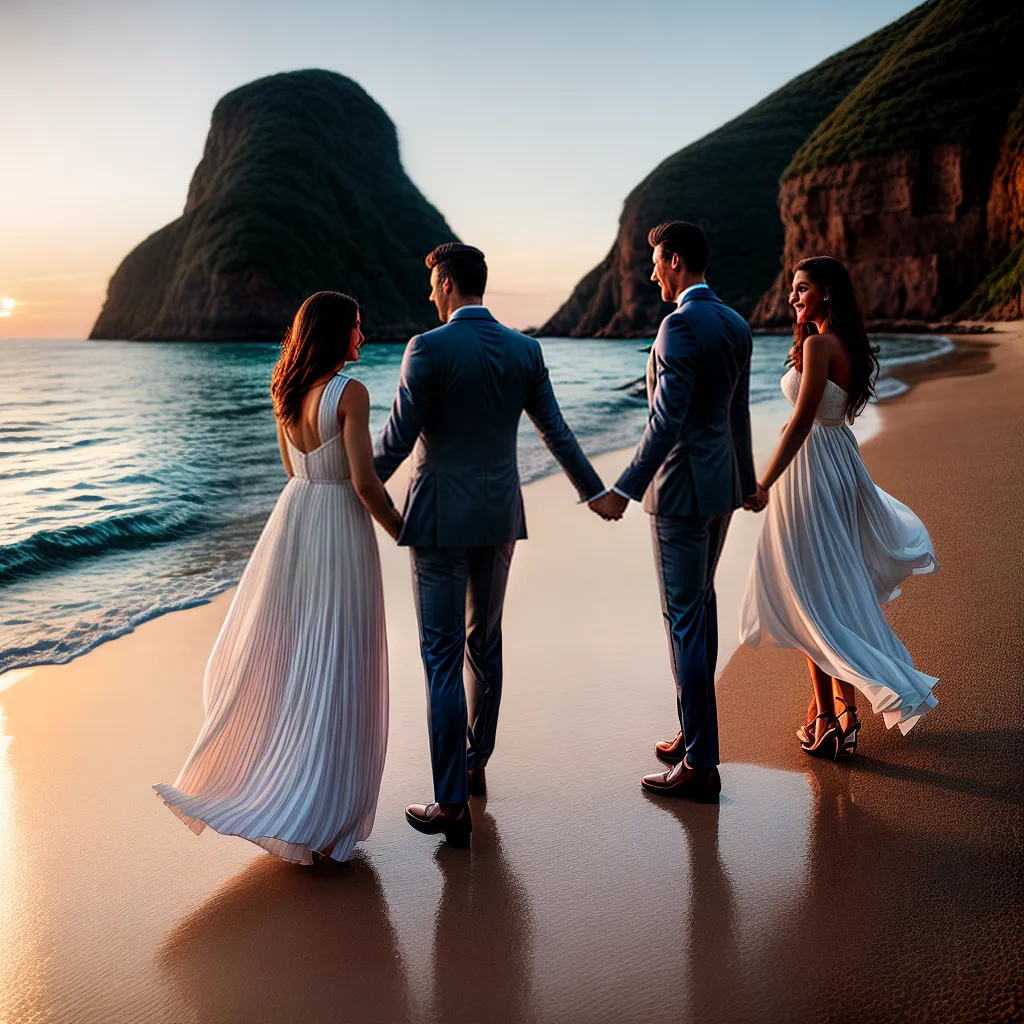 casal praia por do sol romantico 3