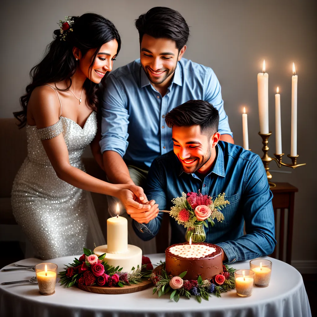casal mesa decorada bolo aniversario casamento