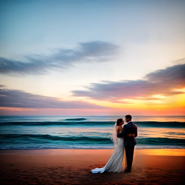 casal amor praia por do sol 3
