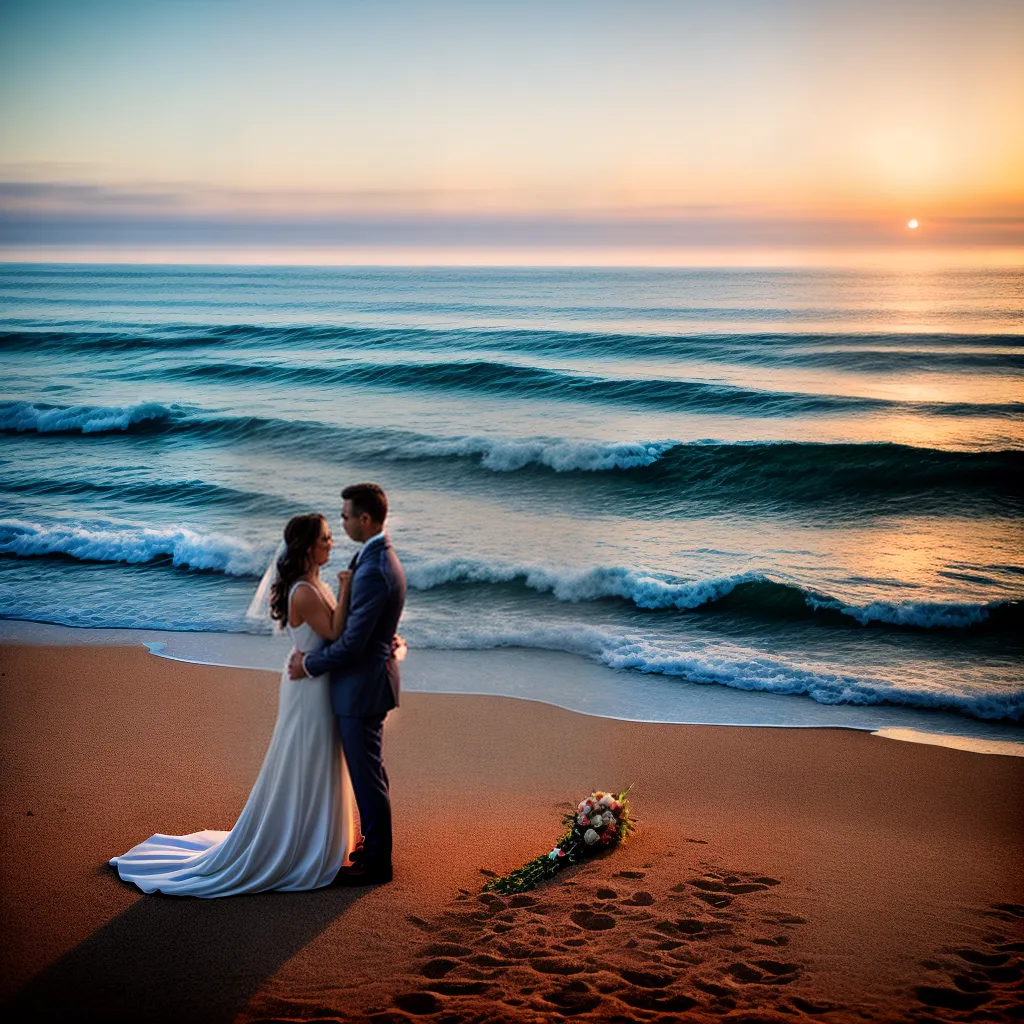 casal praia por do sol votos 2