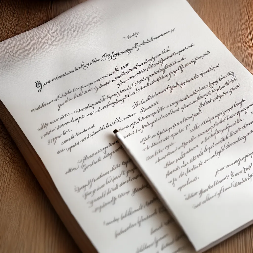 voto escrito amor papel parchment