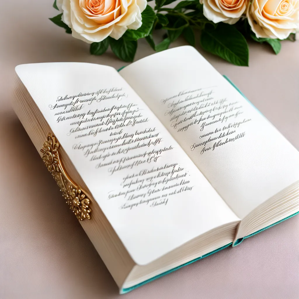 livro votos casamento ouro flores