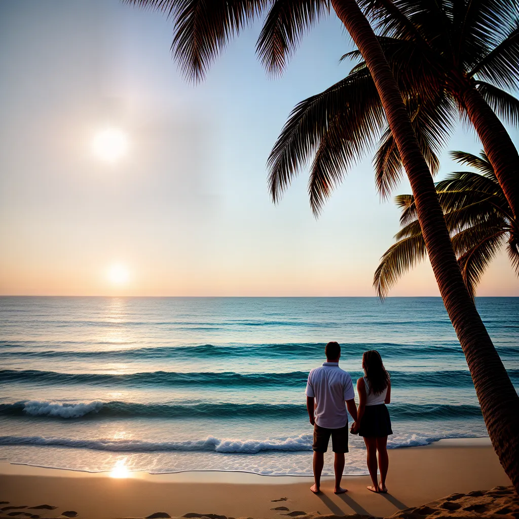 casal abraco praia por do sol