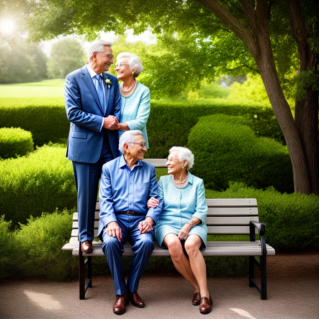 casal idoso banco parque amor diamante
