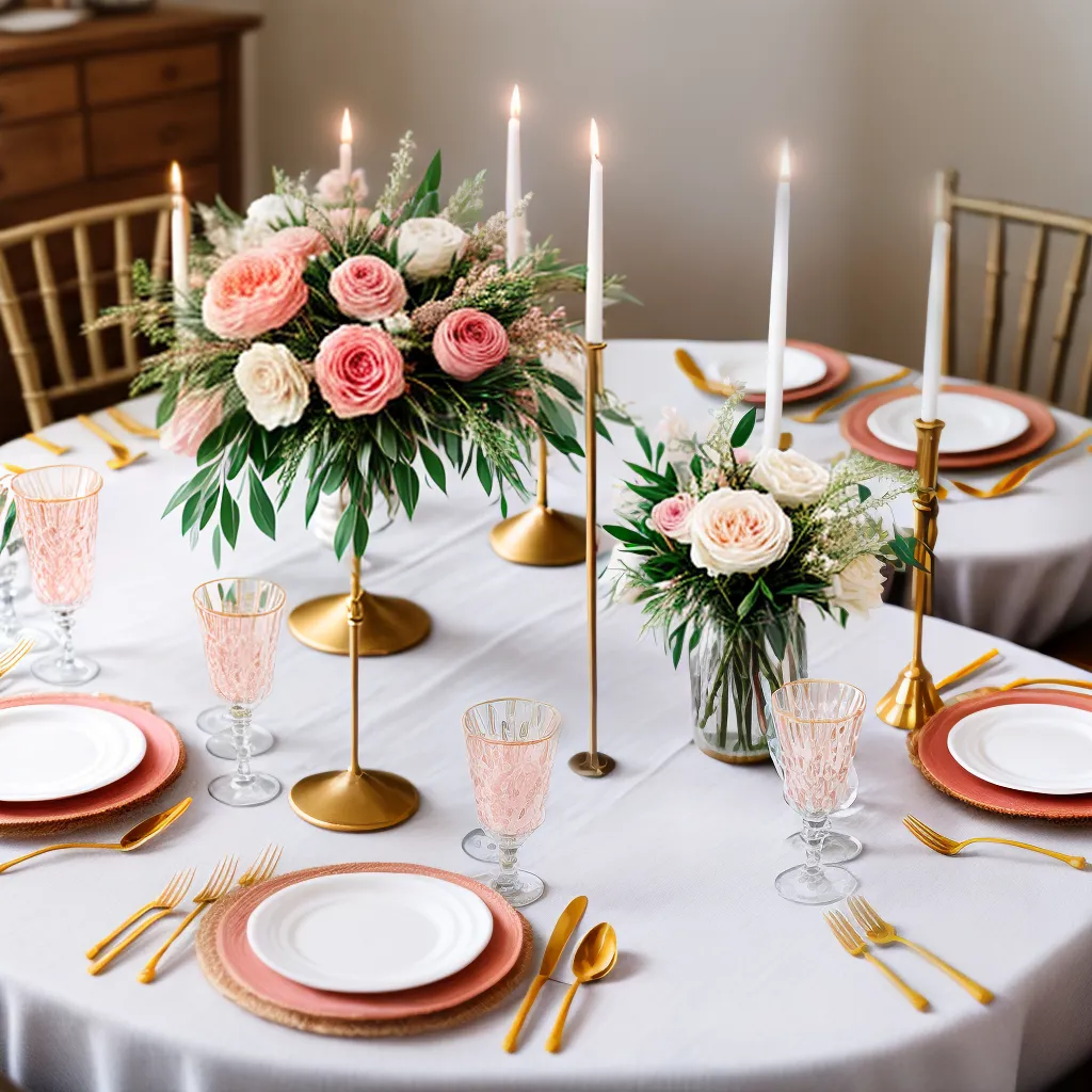 mesa jantar romantica floral casamento