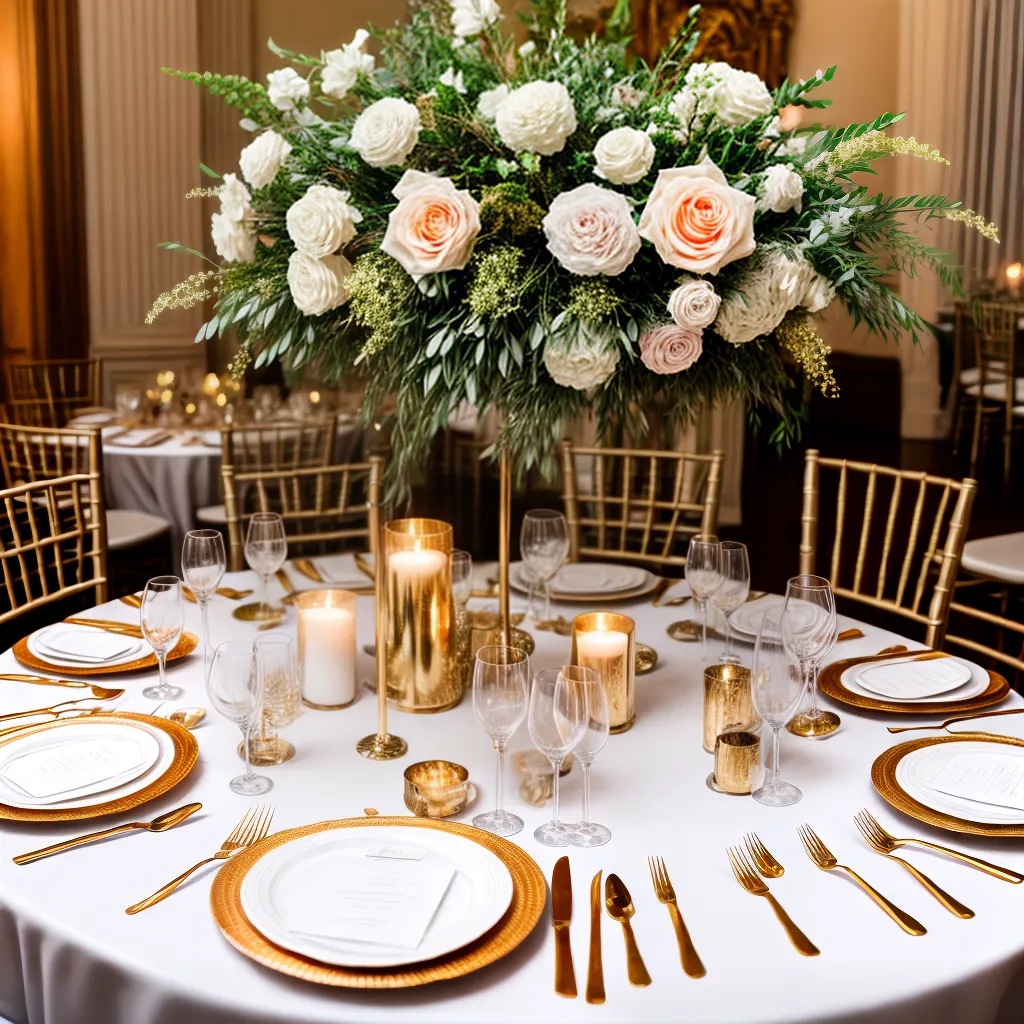 mesa aniversario casamento decoracao ouro