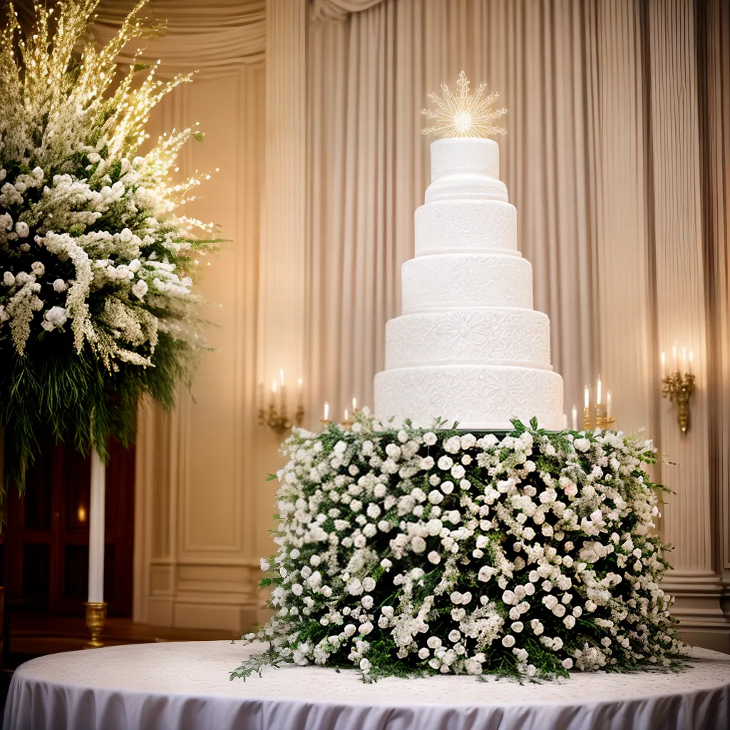 bolo casamento luzes led romantico 1