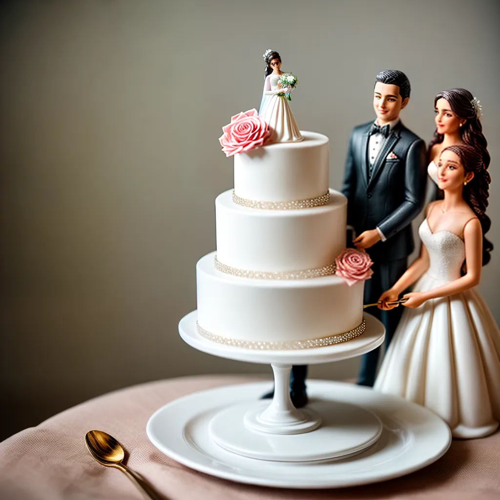 bolo casamento topo noivos elegantes
