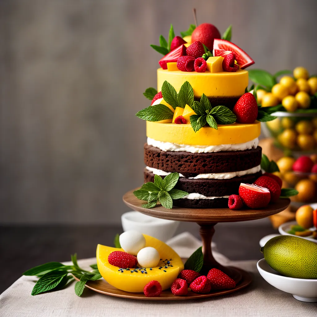 bolo casamento exotico frutas especiarias