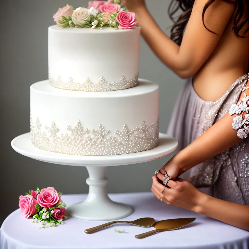 bolo casamento decorado flores corte