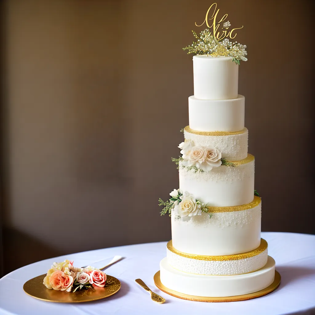 bolo casamento fondant floral caramelo