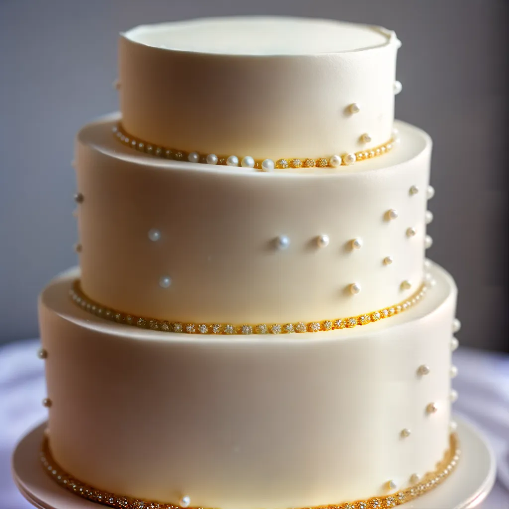 bolo casamento perolas brilho