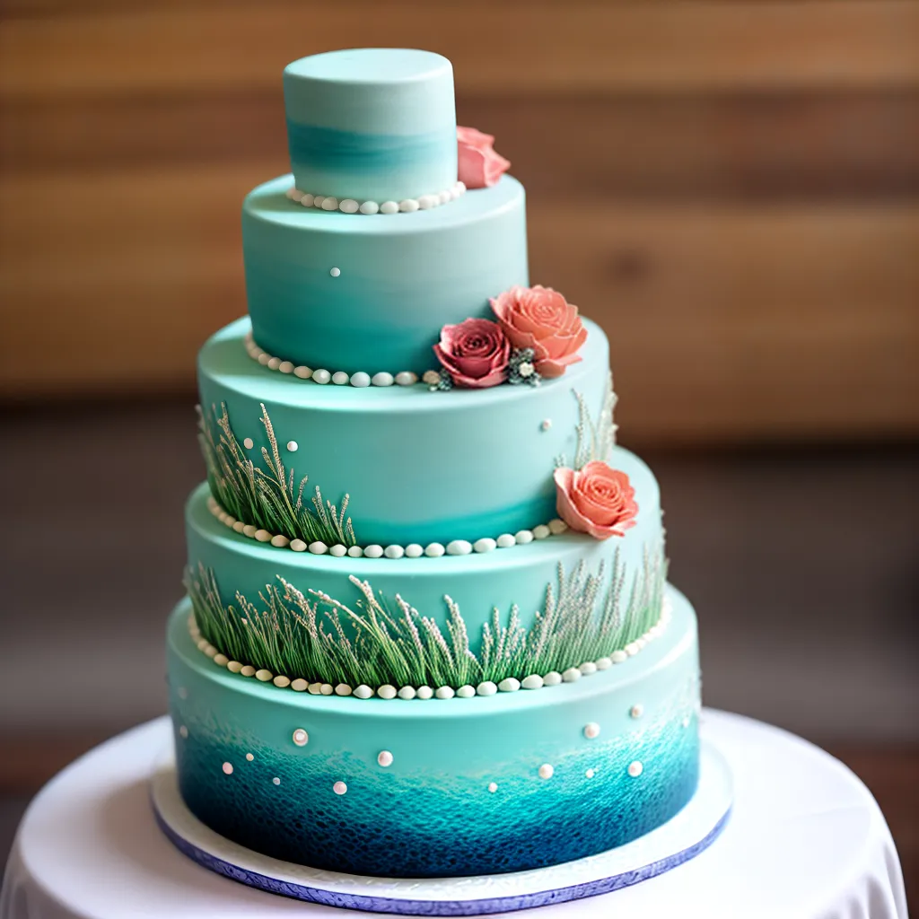 bolo casamento aquatico coral perolas bolo casamento aquatico coral perolas