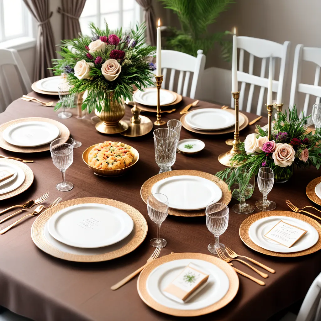 mesa casamento decorada flores menu