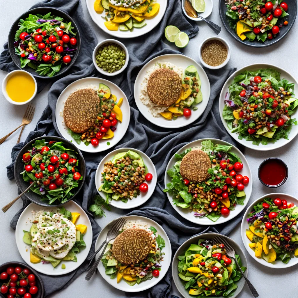prato vegetariano colorido salada vegana prato vegetariano colorido salada vegana