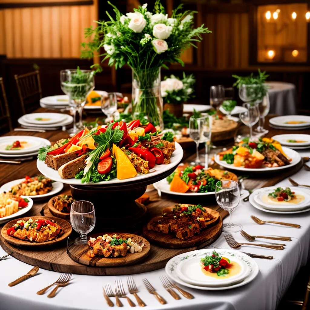 mesa casamento tradicional menu
