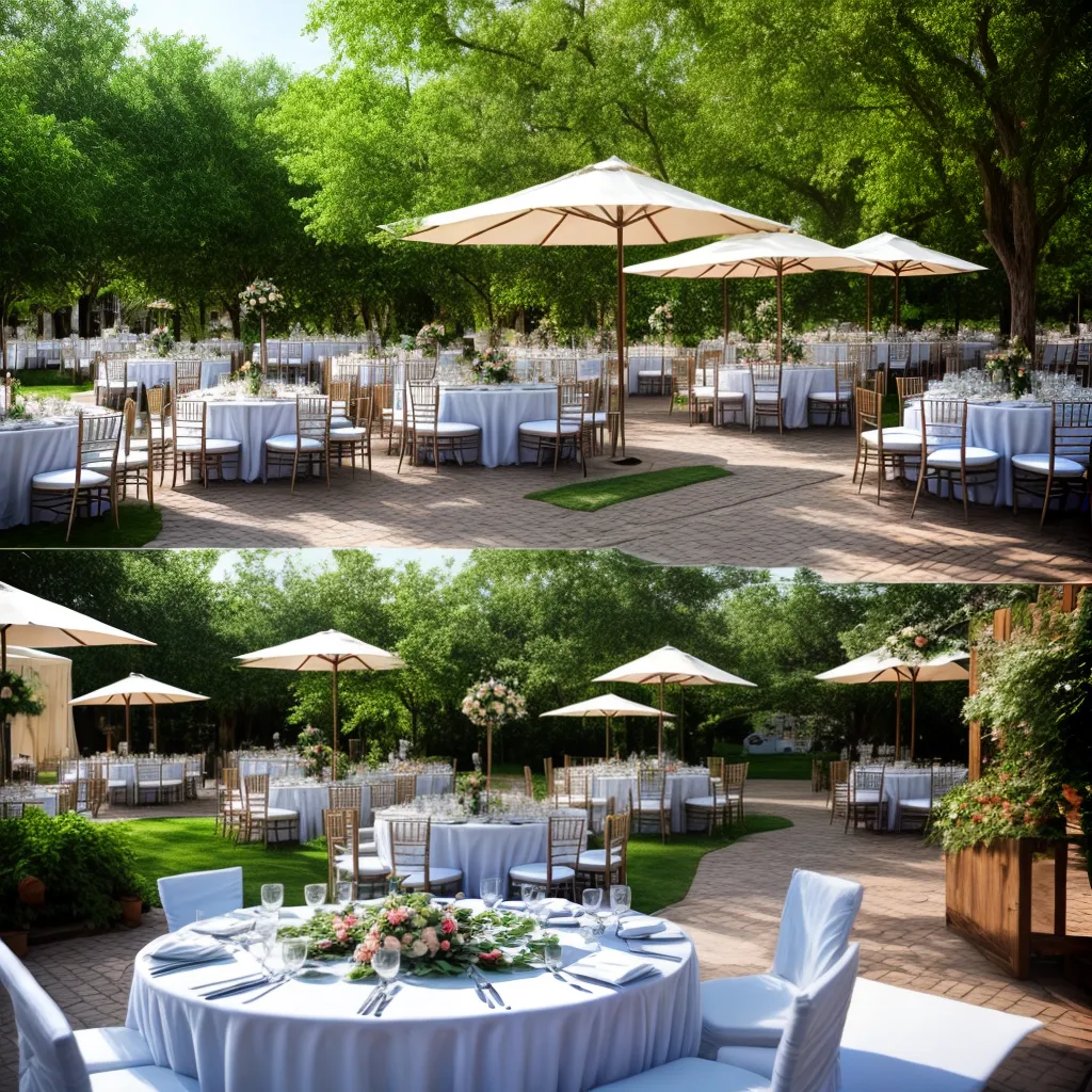 casamento ao ar livre mesa flores comida