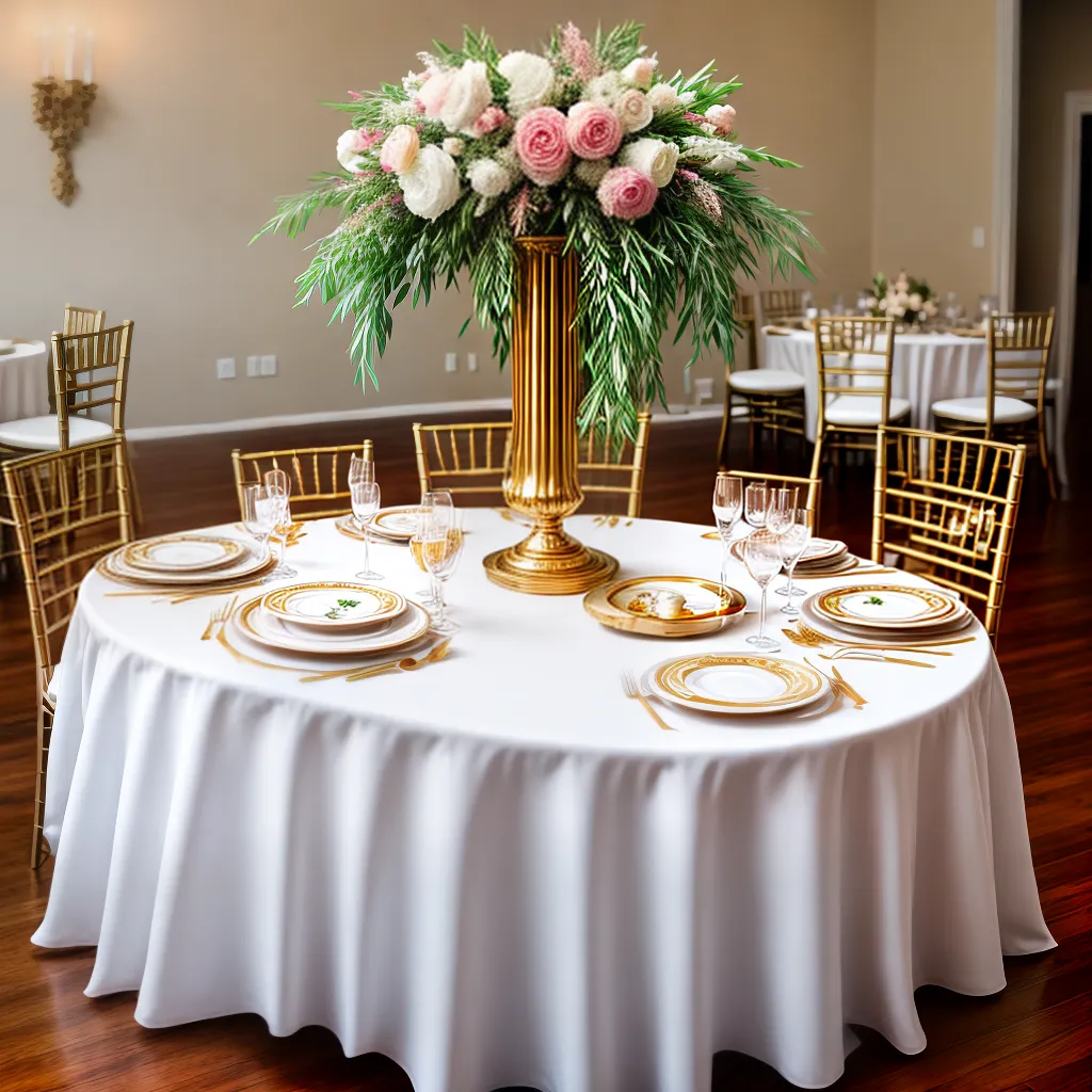 mesa casamento bolo flores pratos