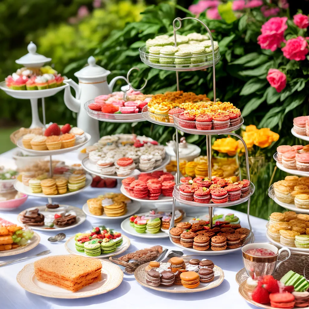 mesa bridal shower lanches doces