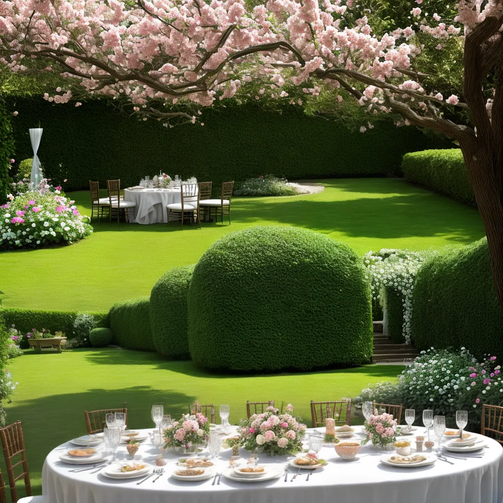 cha jardim decoracao pastel luzes