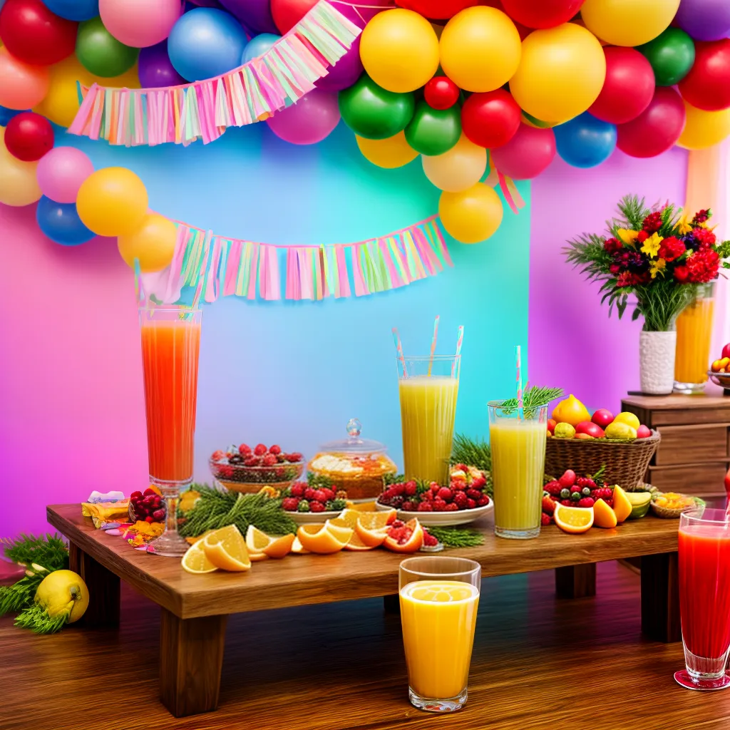 mesa decorada suco frutas convidados mesa decorada suco frutas convidados