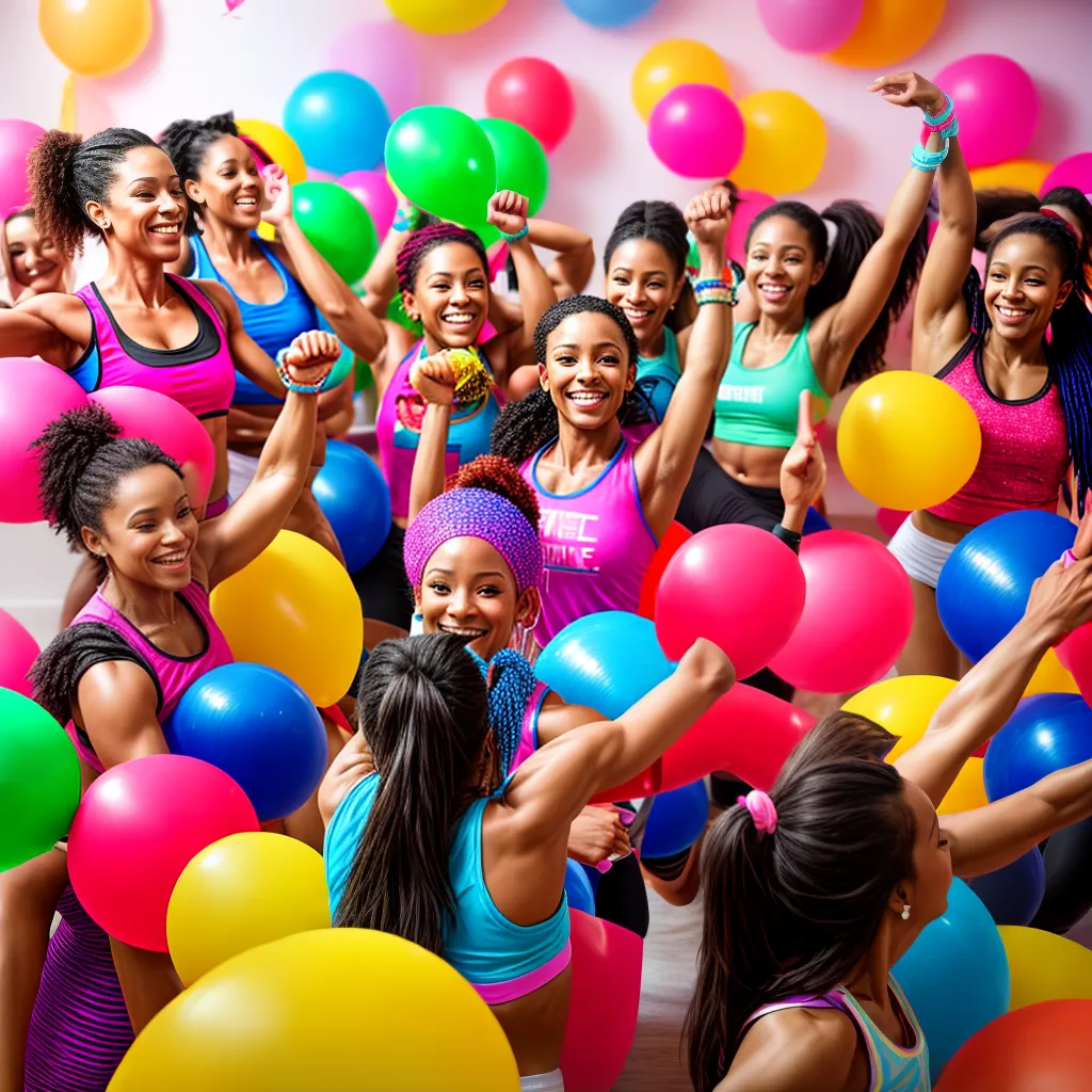 zumba bridal shower animacao amigas